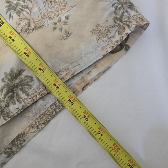 Pierre Cardin Men's Button Down Shirt Sz Large Cotton Vacation Tropical - Picture 9 of 11